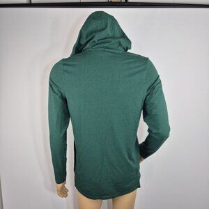 Adidas Men's Axis Tech Hooded Training Long Sleeve Shirt  Size S Green (37)